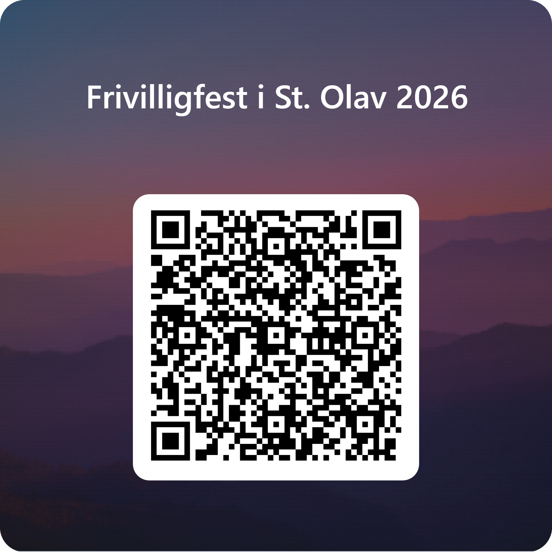 QRCode for Frivilligfest i St. Olav